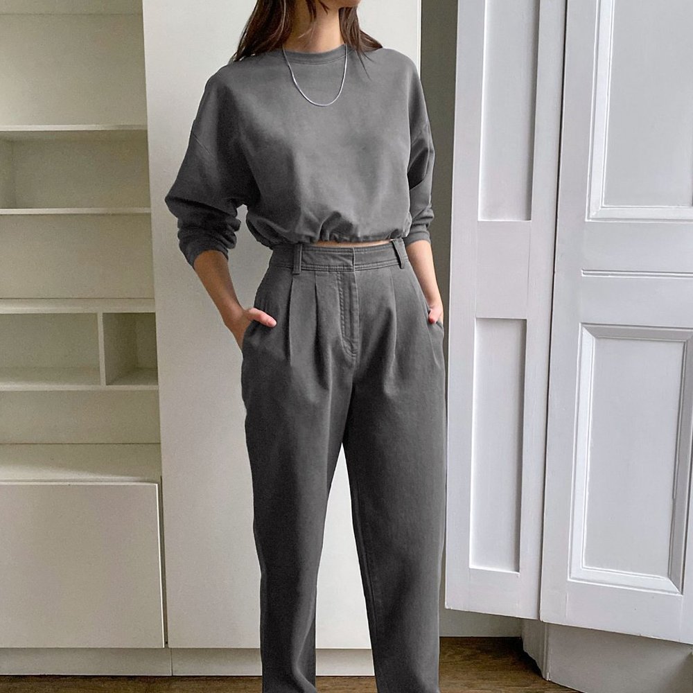 NWT Aritzia Antares Pants in Mineral Grey Size 0